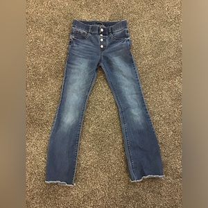 Vanilla Star girls, size 10, slight fade in color, comfy, flare jeans
